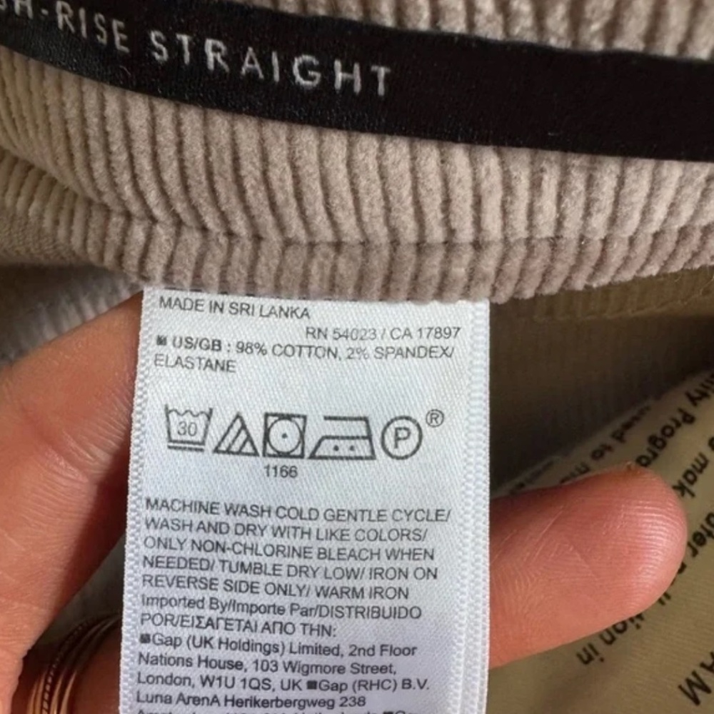Banana Republic High Rise Straight Corduroy Pant- 29 NWT - Picture 9 of 10